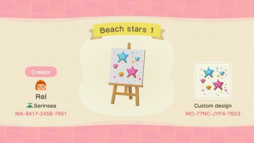 1596975746 353 ACNL QR Codes acnhcustomdesigns beach planks and starfish designed by