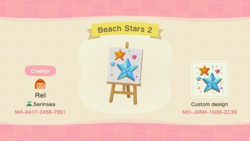 1596975746 485 ACNL QR Codes acnhcustomdesigns beach planks and starfish designed by