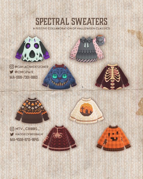 1601993571 462 ACNH QR Codes acnhcustomdesignshalloween sweaters designed by various