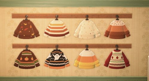 ACNH QR Codes Bidoof Crossing acnhcustomdesigns autumn sweaters
