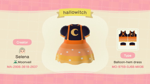 ACNH QR Codes catnippackets I made some Halloween dresses