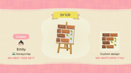 ACNL QR Codes skwivr Whipped up these little brick patterns