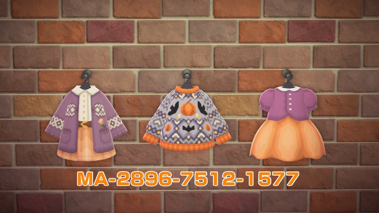 Animal Crossing Here are some autumnal clothes I made