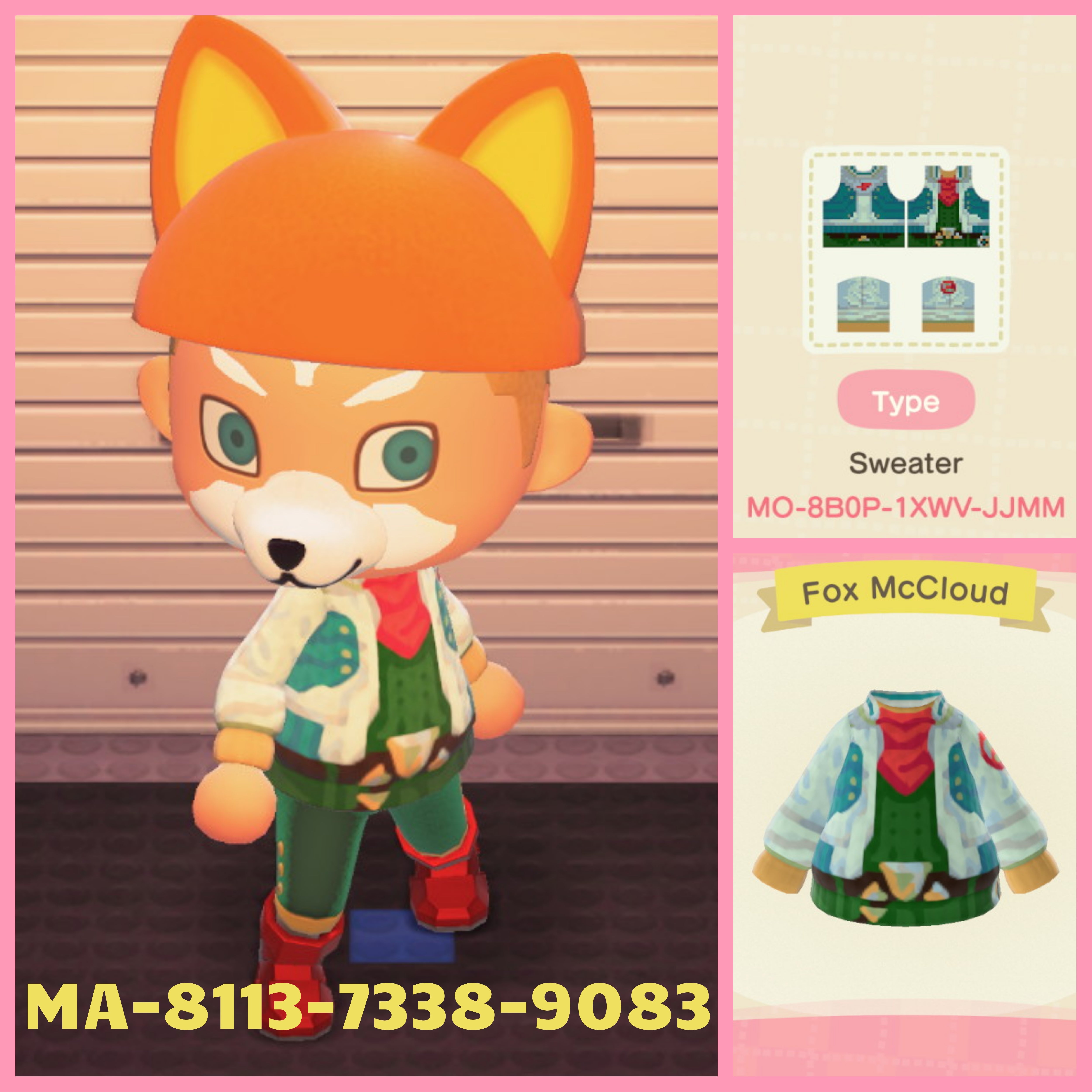 Animal Crossing I remade my Fox design