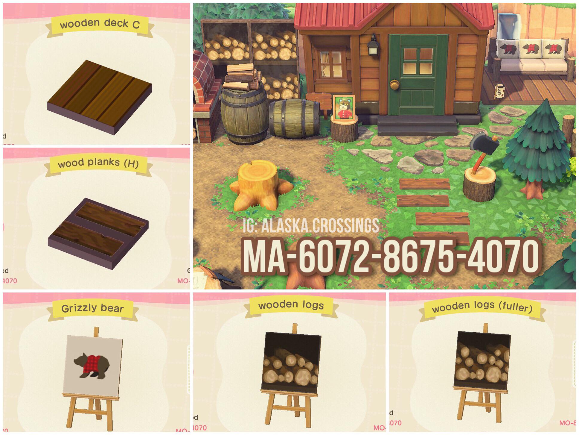 Animal Crossing Made some designs that I used around Grizzlys