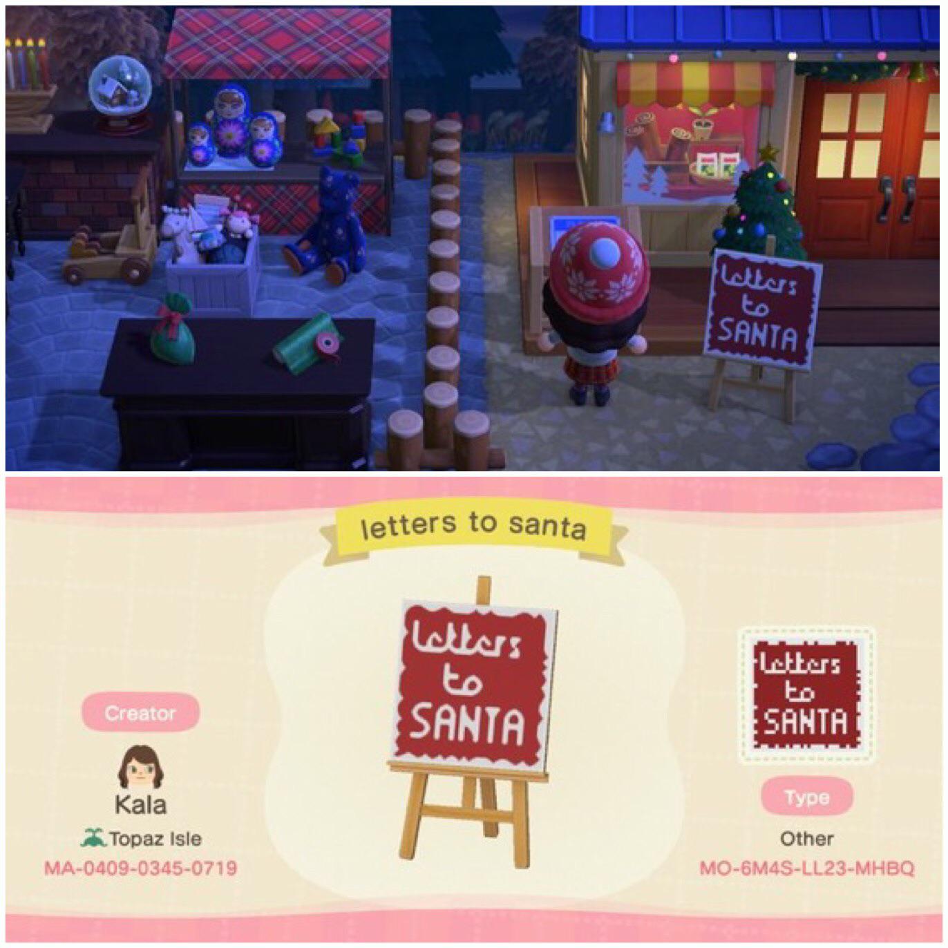 Animal Crossing Made the dropbox into Santas mailbox Hope he