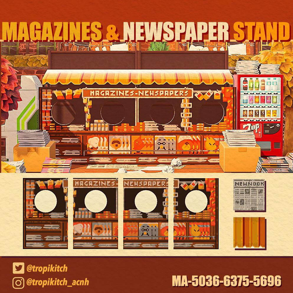 Animal Crossing Magazines amp Newspapers stand for your urban island