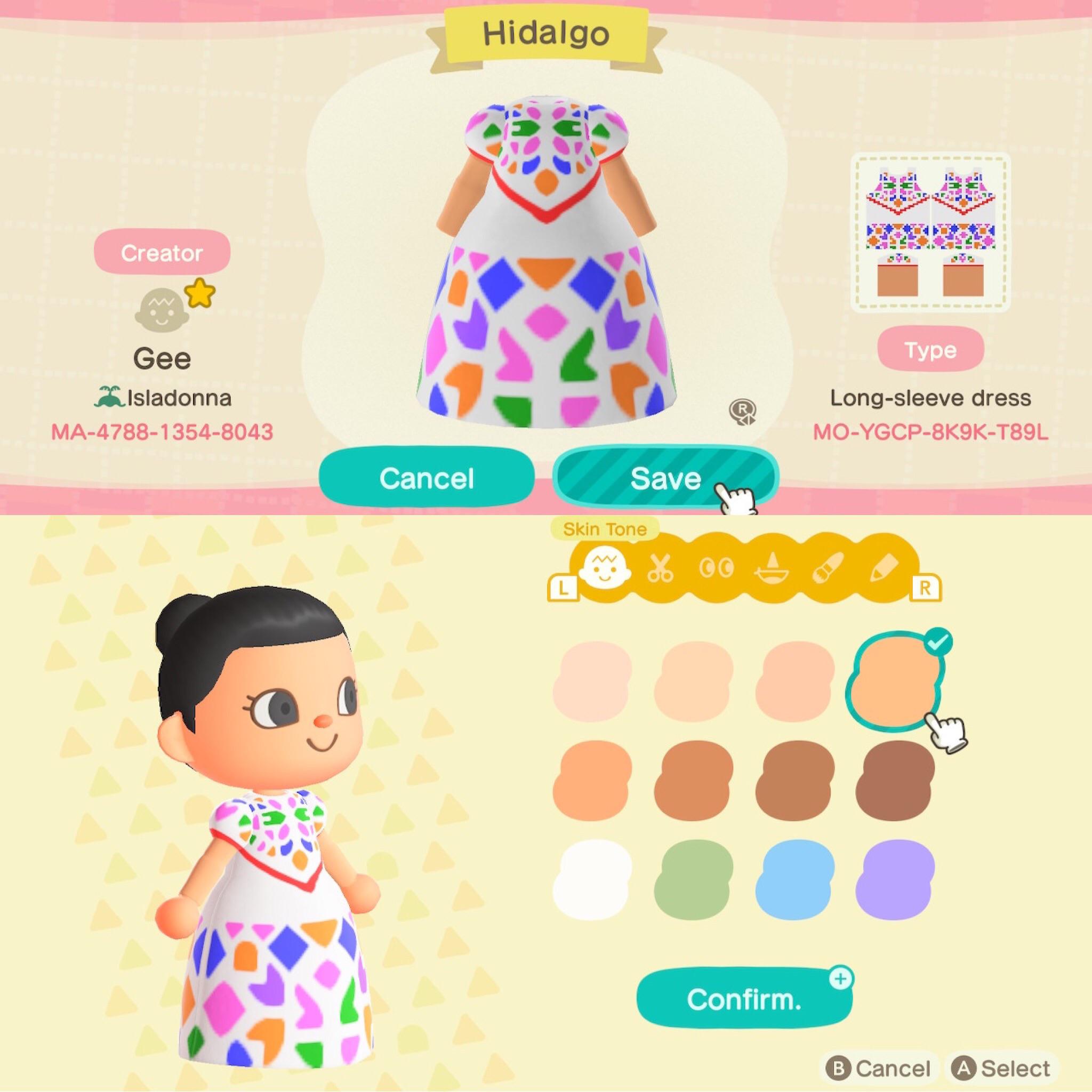 Animal Crossing Mexican Dress series Hidalgo