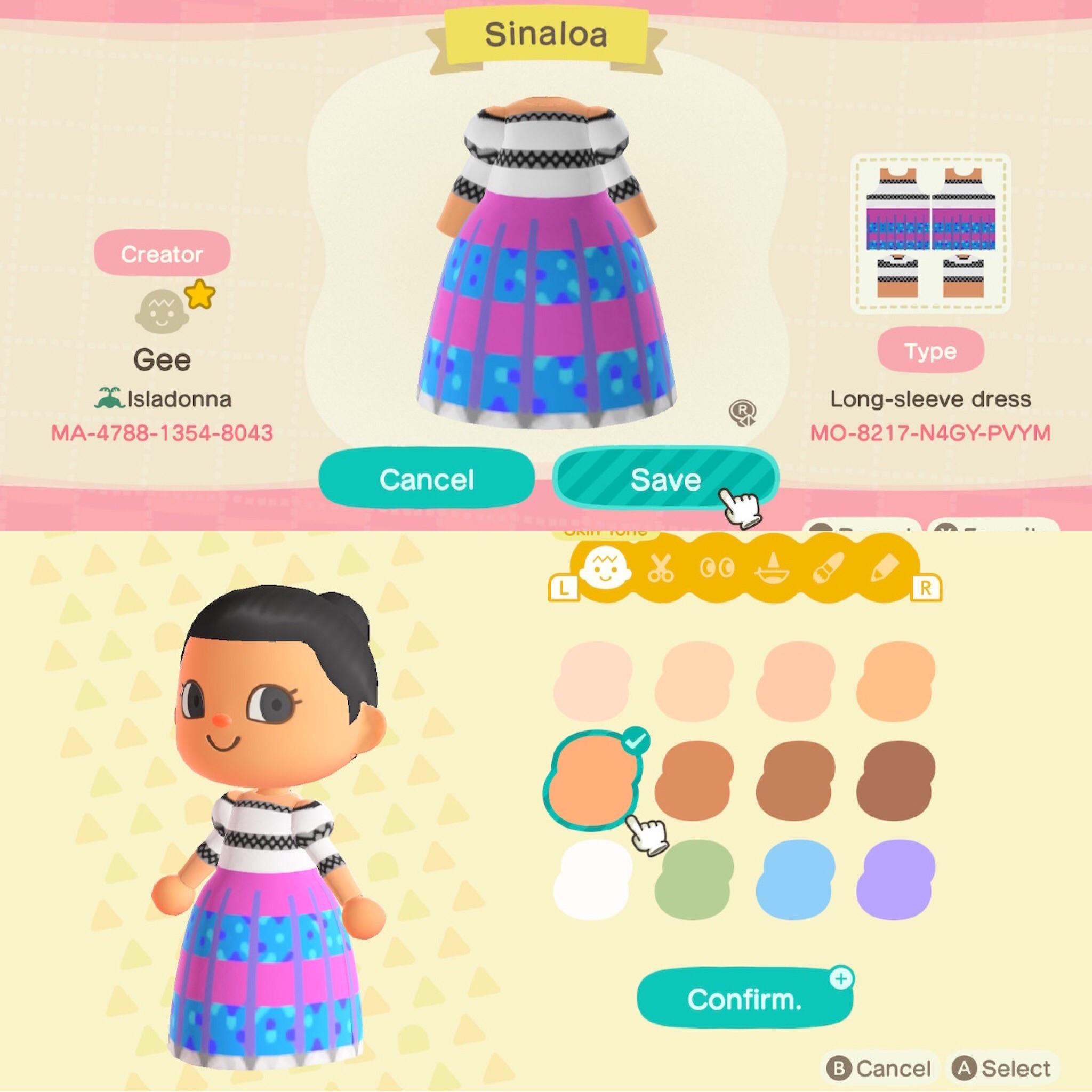Animal Crossing Mexican Dress series Sinaloa
