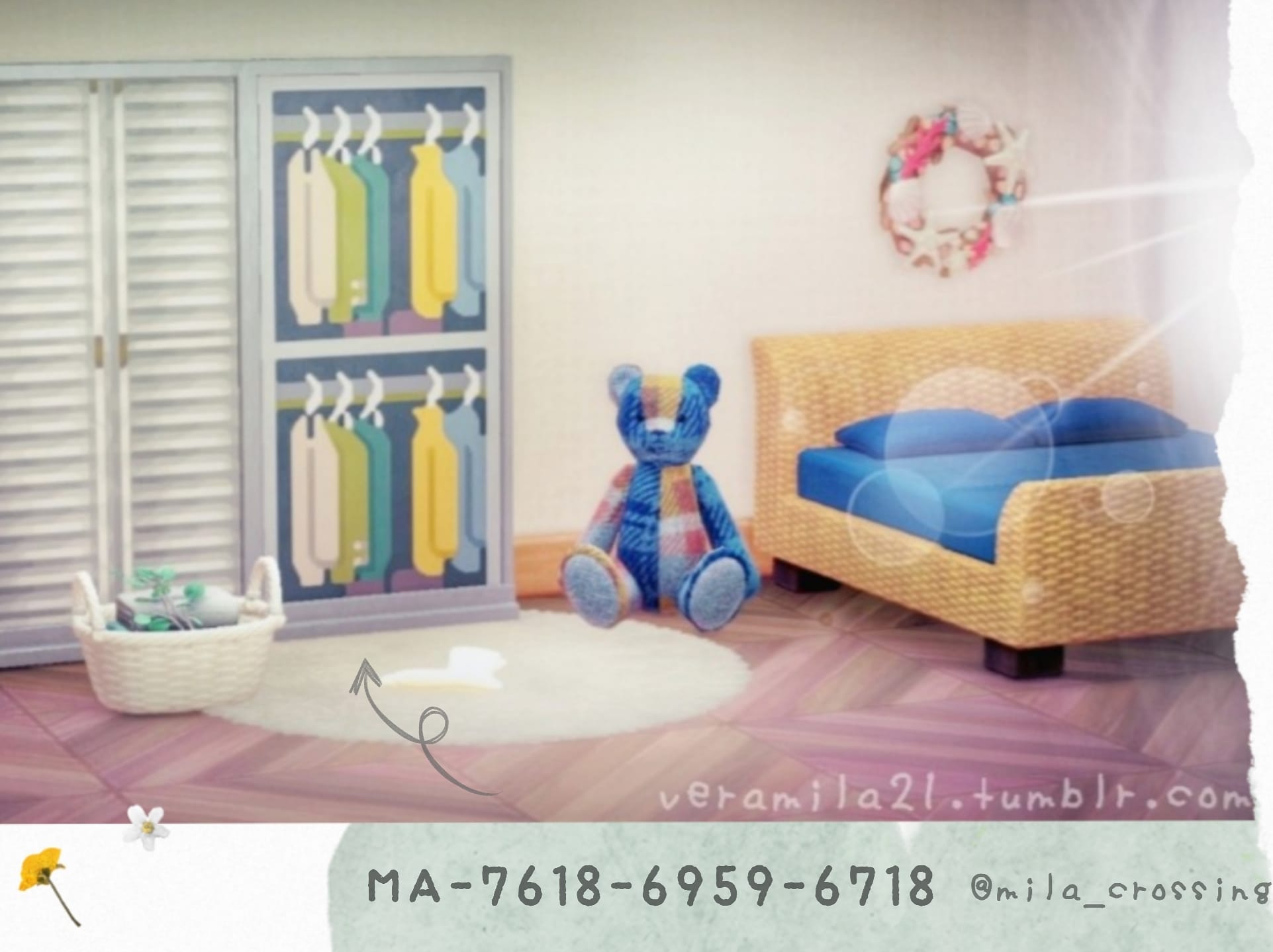 Animal Crossing Open clothes closet