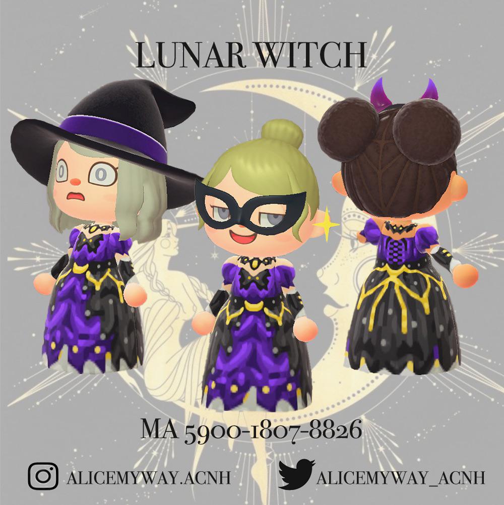 Animal Crossing Sharing my First Design for Halloween is Lunar