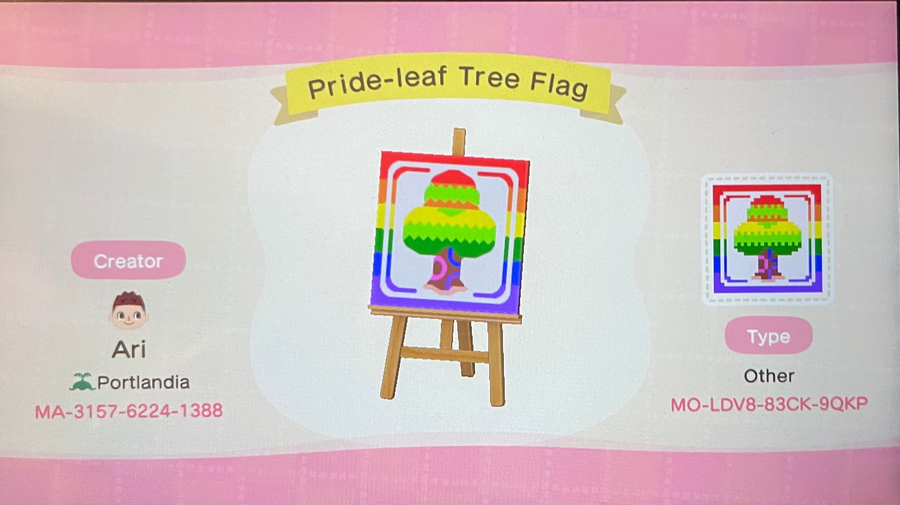 Animal Crossing Someone asked so heres a pride flag for