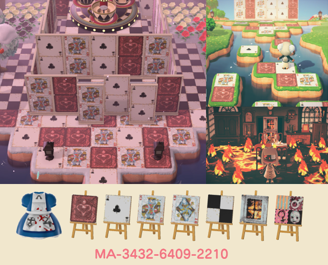 Animal Crossing Updated Alice Madness Returns patterns grid in comments
