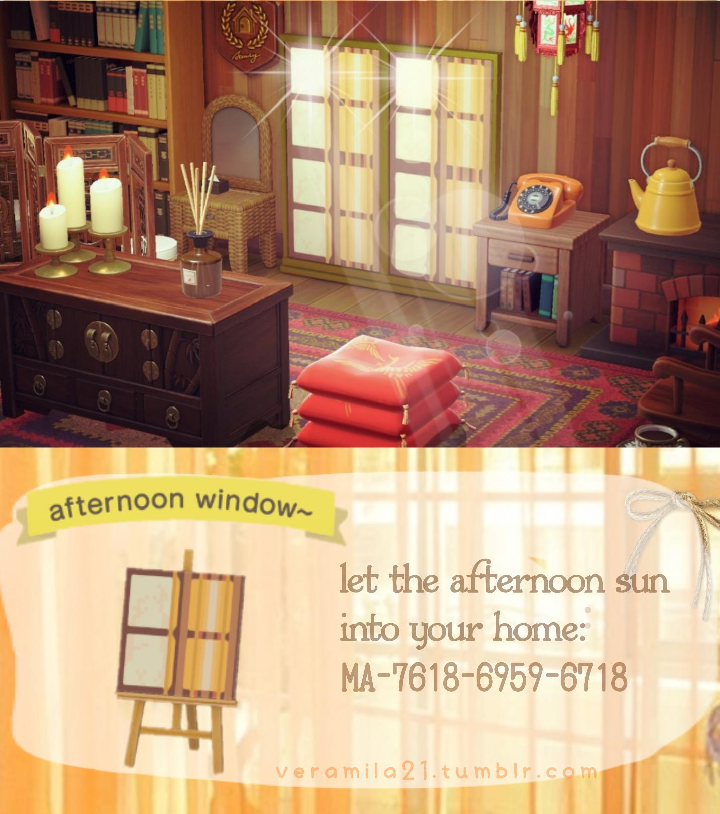 Animal Crossing afternoon sun curtains
