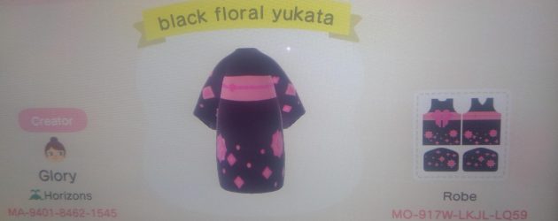 I haven't made a lot of clothing recently and didn't spend the most time on this but I made this floral yukata, I hope you enjoy it!